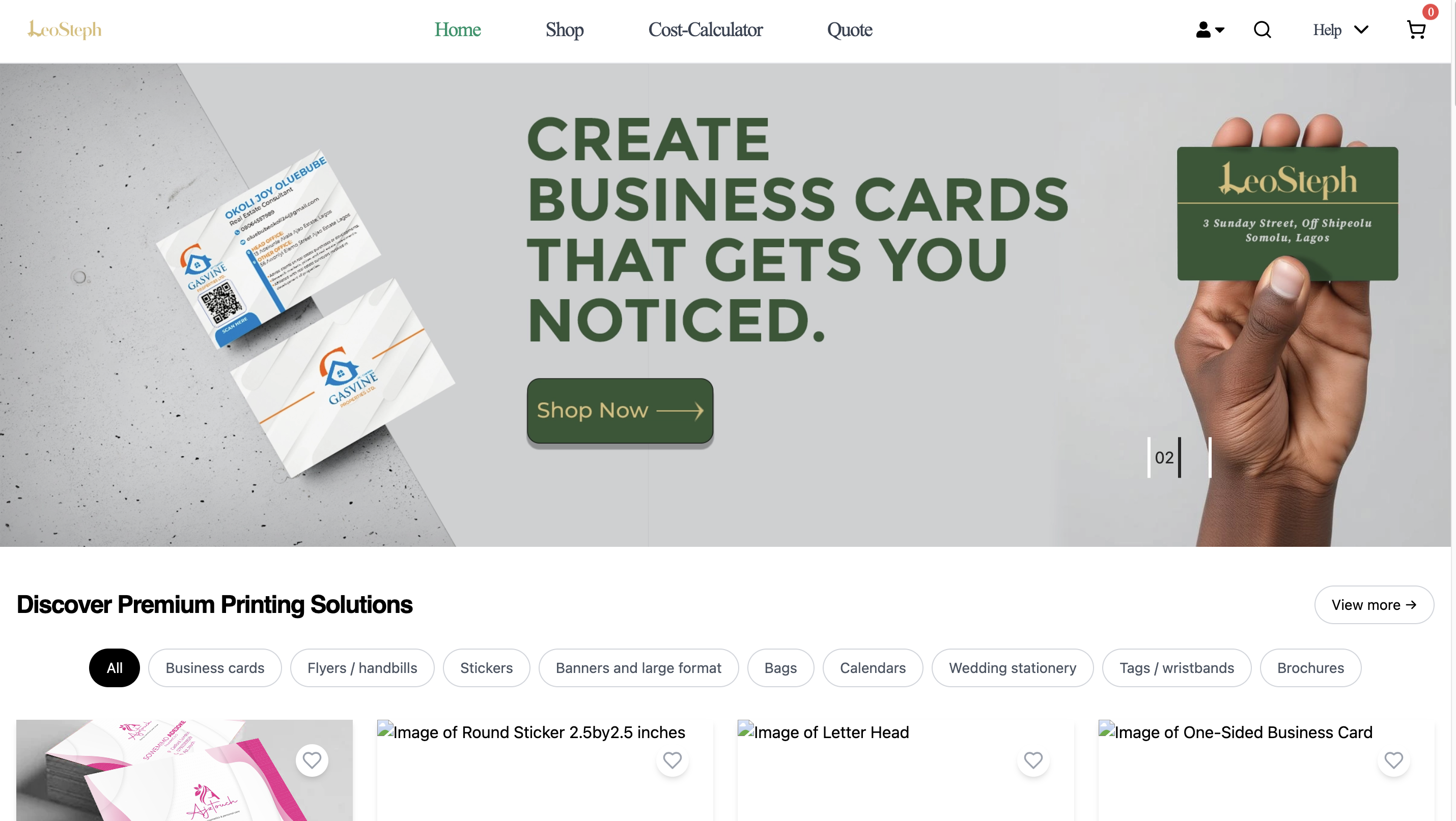 LEOSTEPH — Service Customization & Checkout Platform